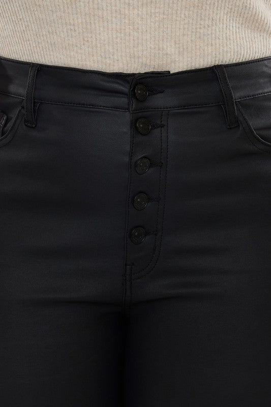 KanCan High Rise Coated Ankle Skinny Jeans PLUS
