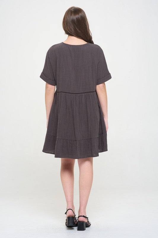 Jade by Jane Short Sleeve Mini Dress
