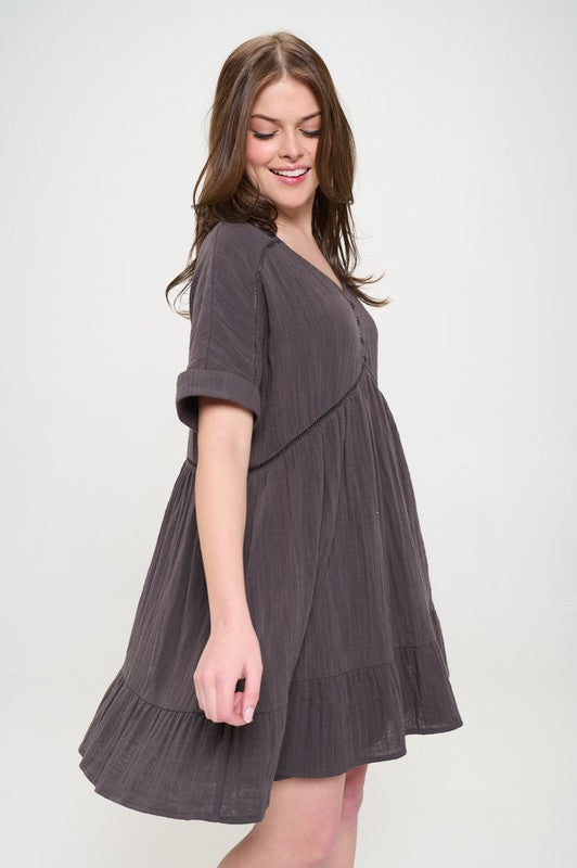 Jade by Jane Short Sleeve Mini Dress