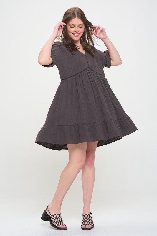 Jade by Jane Short Sleeve Mini Dress
