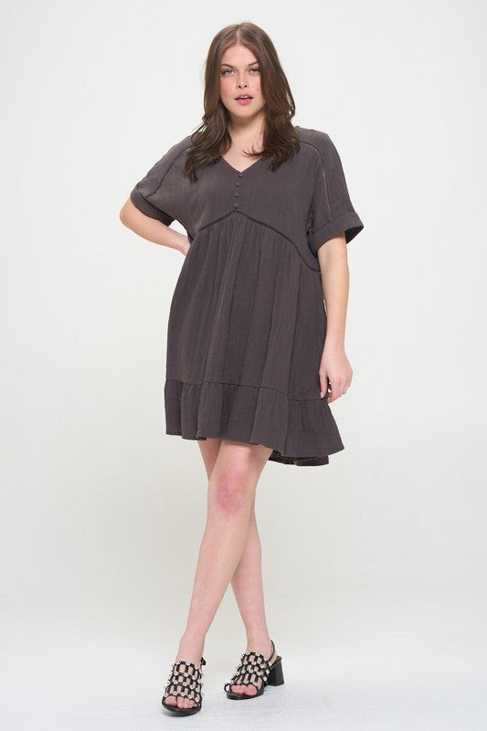 Jade by Jane Short Sleeve Mini Dress