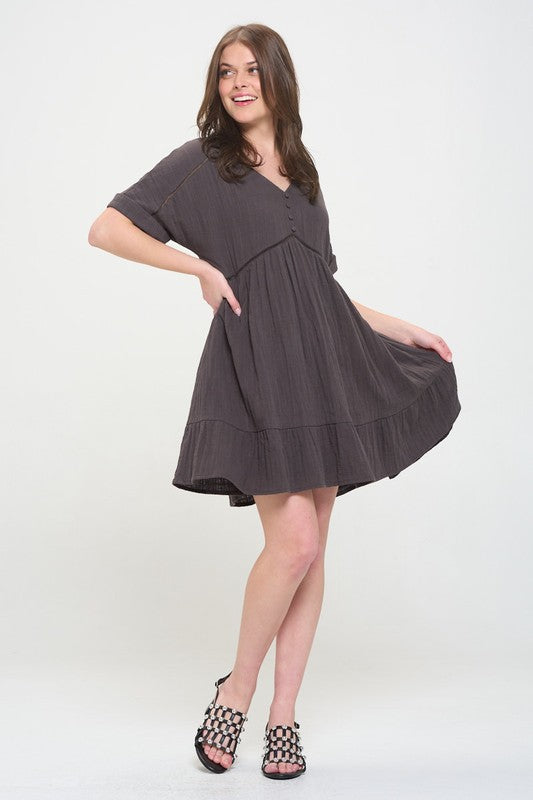 Jade by Jane Short Sleeve Mini Dress