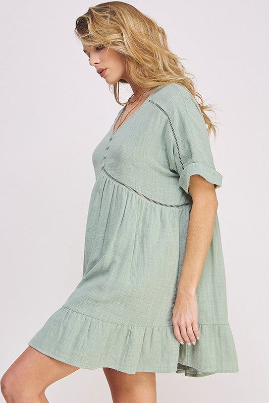 Jade by Jane Short Sleeve Mini Dress