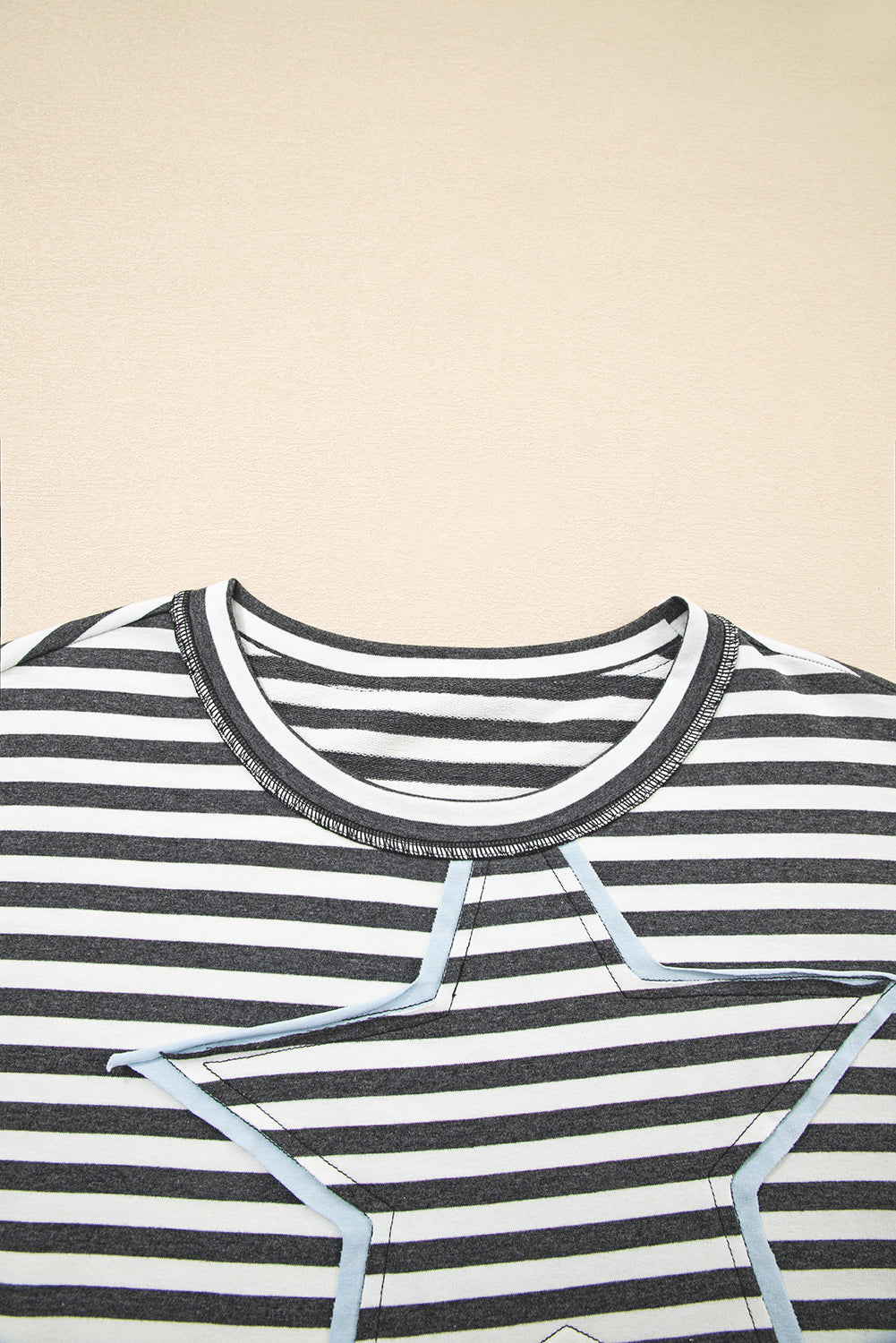 Starry Raw Edge Casual Knit Top