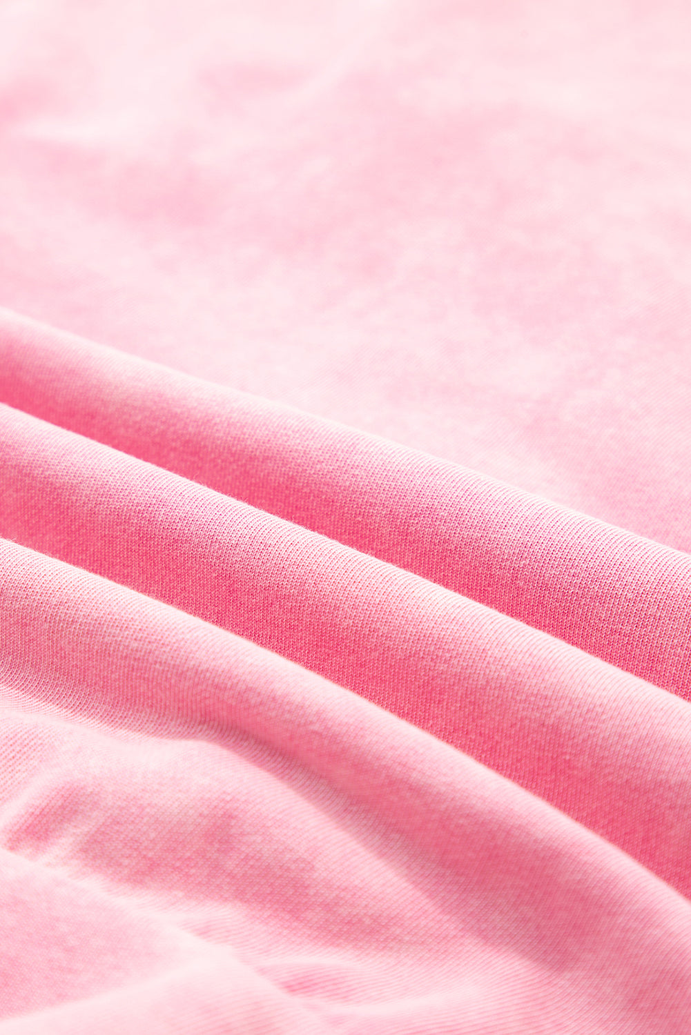 Bright Pink Mineral Wash Big Bow Patchwork Pullover Sweatshirt