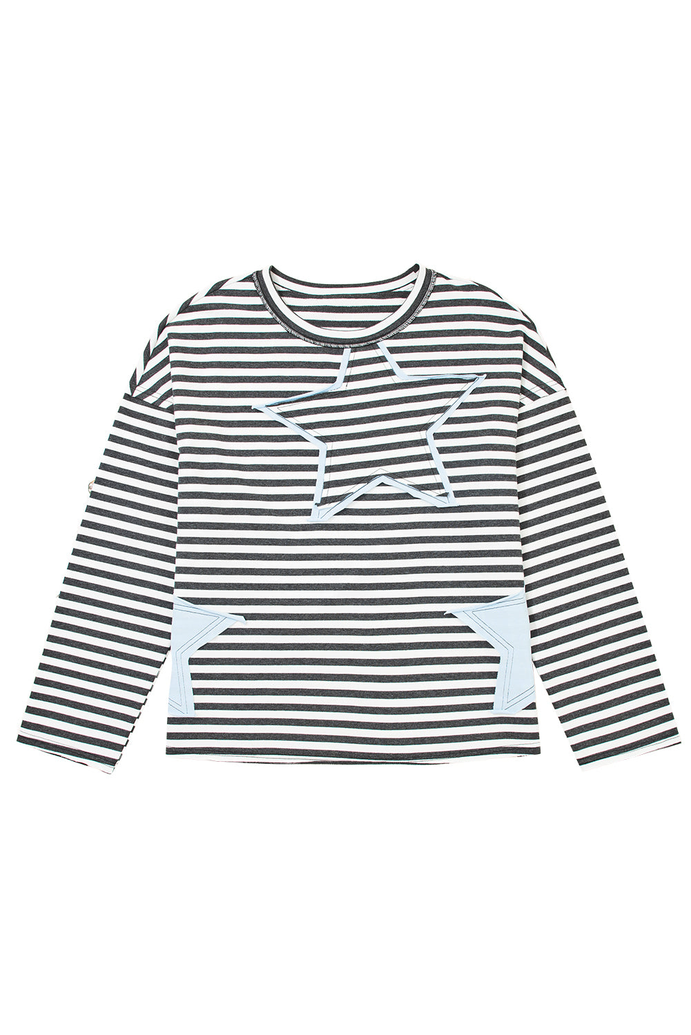Starry Raw Edge Casual Knit Top