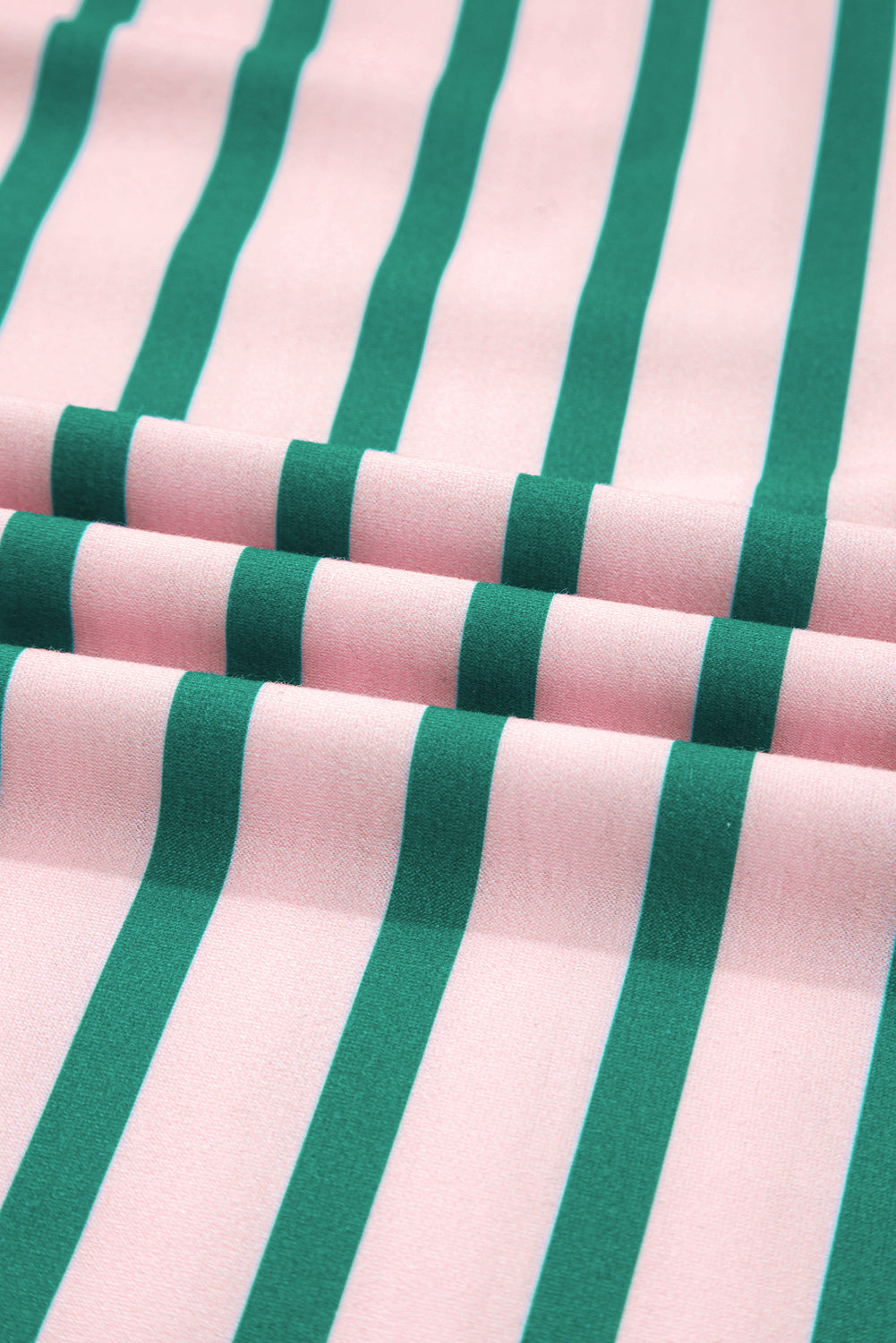 Green Stripe Colorblock Plus Size Sweatshirt
