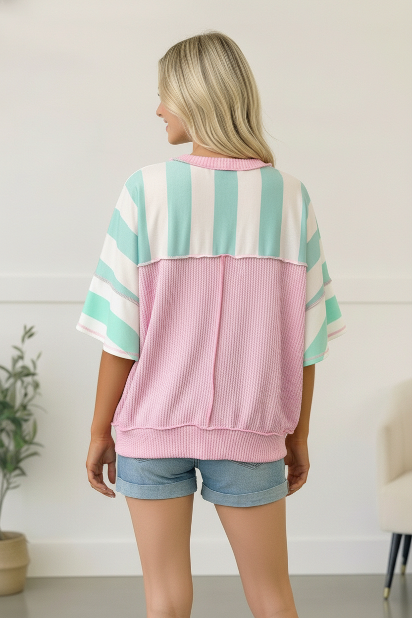 Mint Sugar Rush Colorblock Tee