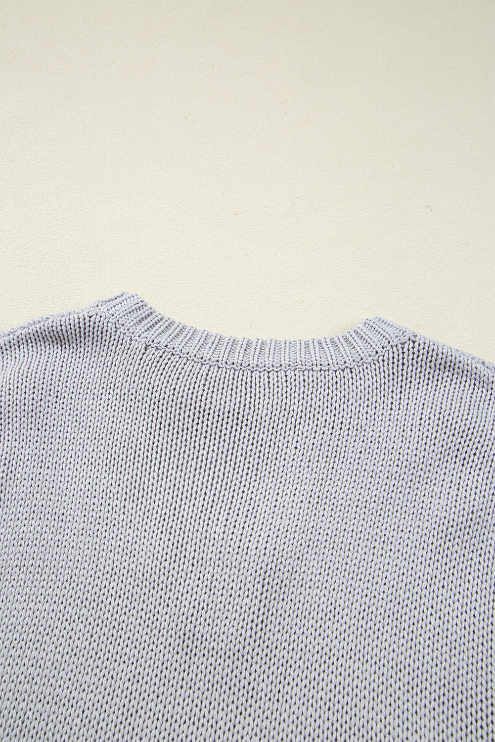 Bowknot Appliqué Cap Sleeve Sweater