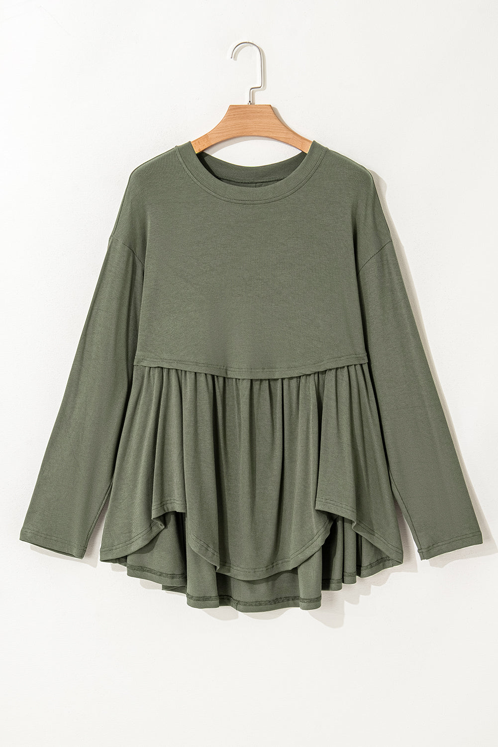 Mist Green Knitted Babydoll PLUS