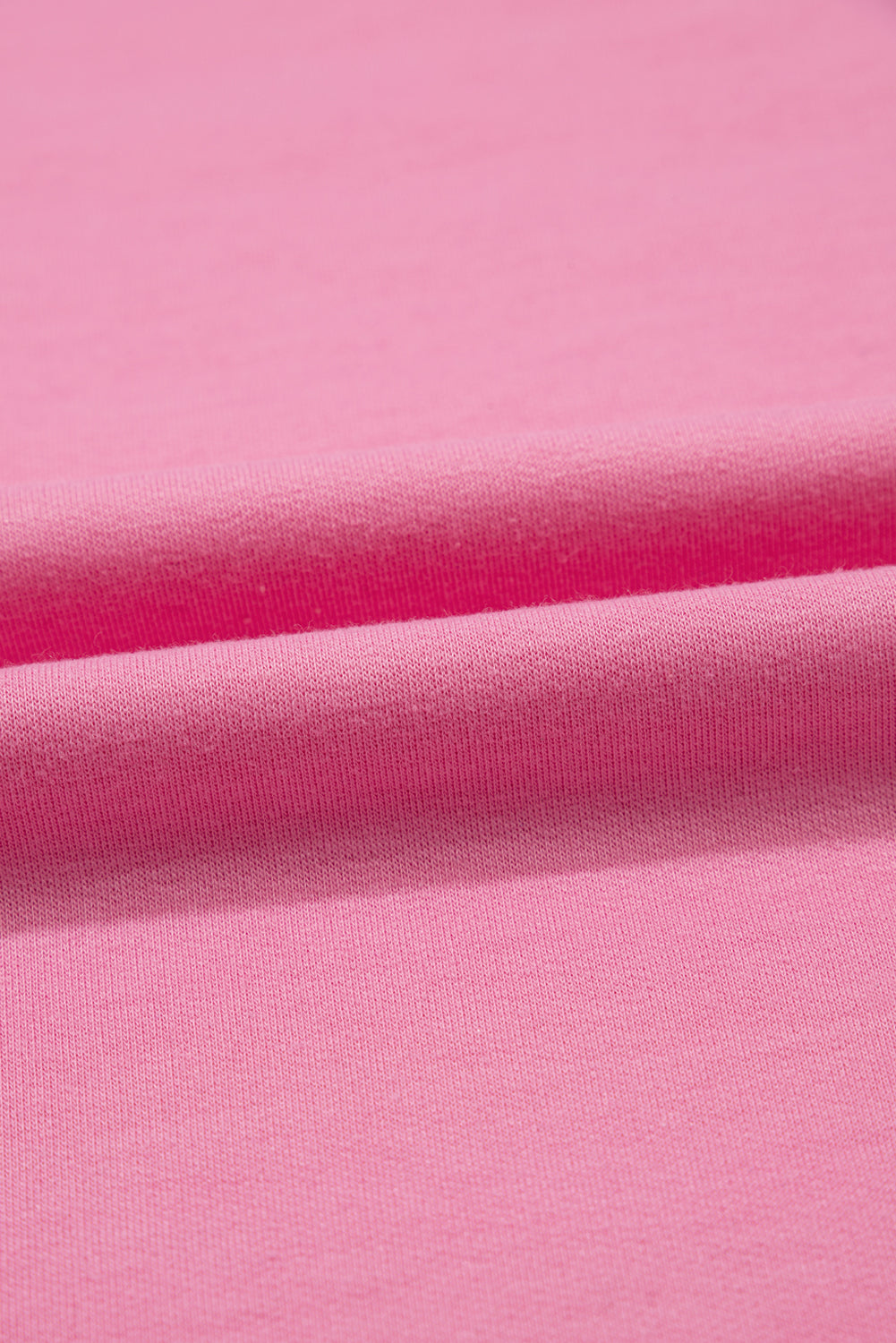 Sachet Pink Varsity Stripe Detail Casual Tee and Pants Leisure 2pcs Set