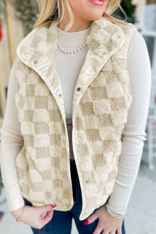 Sherpa Checkered Vest