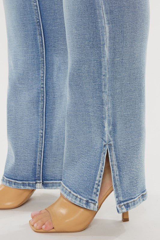 KanCan Mid Rise Y2K Medium Wash Bootcut Jeans PLUS