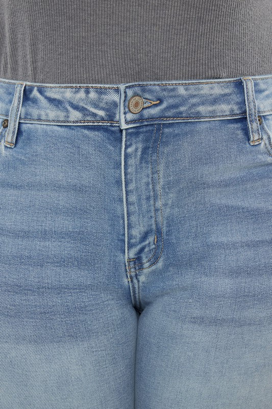 KanCan Mid Rise Y2K Medium Wash Bootcut Jeans PLUS