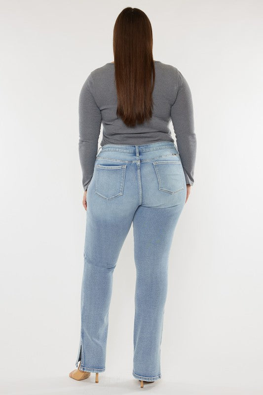 KanCan Mid Rise Y2K Medium Wash Bootcut Jeans PLUS