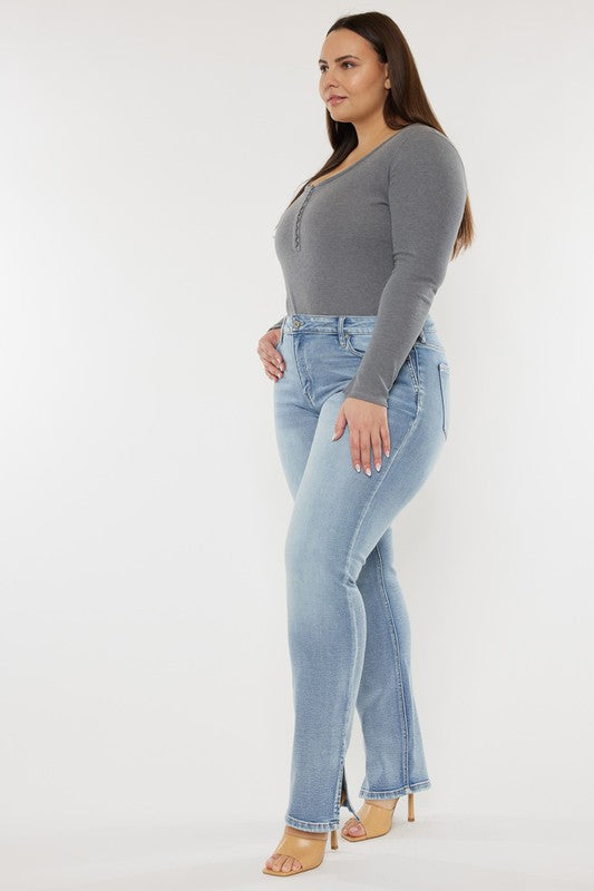 KanCan Mid Rise Y2K Medium Wash Bootcut Jeans PLUS