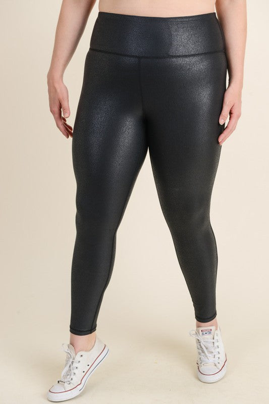 Mono B Foil High Waist Leggings PLUS