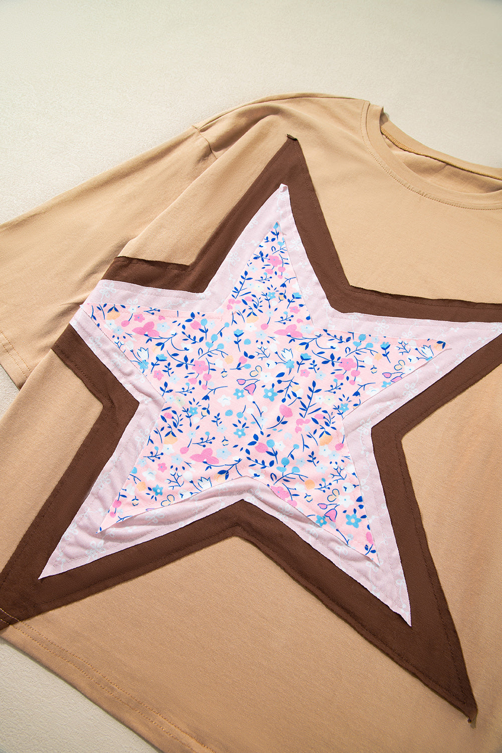 Floral Star Patchwork Top