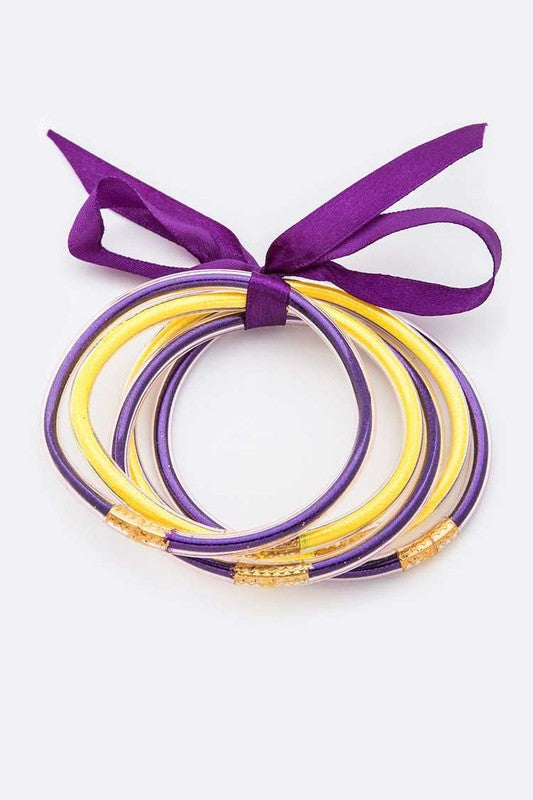 Go, Team Go! Glitter Bracelet Set