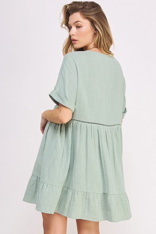 Jade by Jane Short Sleeve Mini Dress