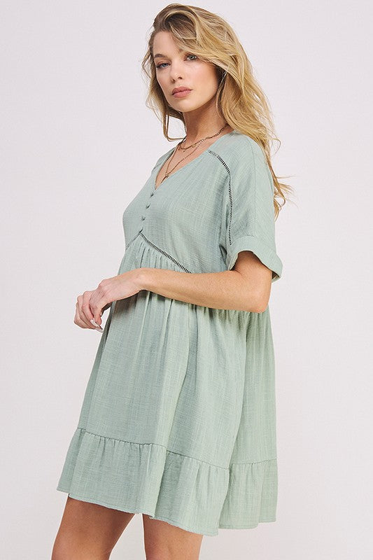 Jade by Jane Short Sleeve Mini Dress