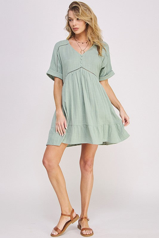 Jade by Jane Short Sleeve Mini Dress