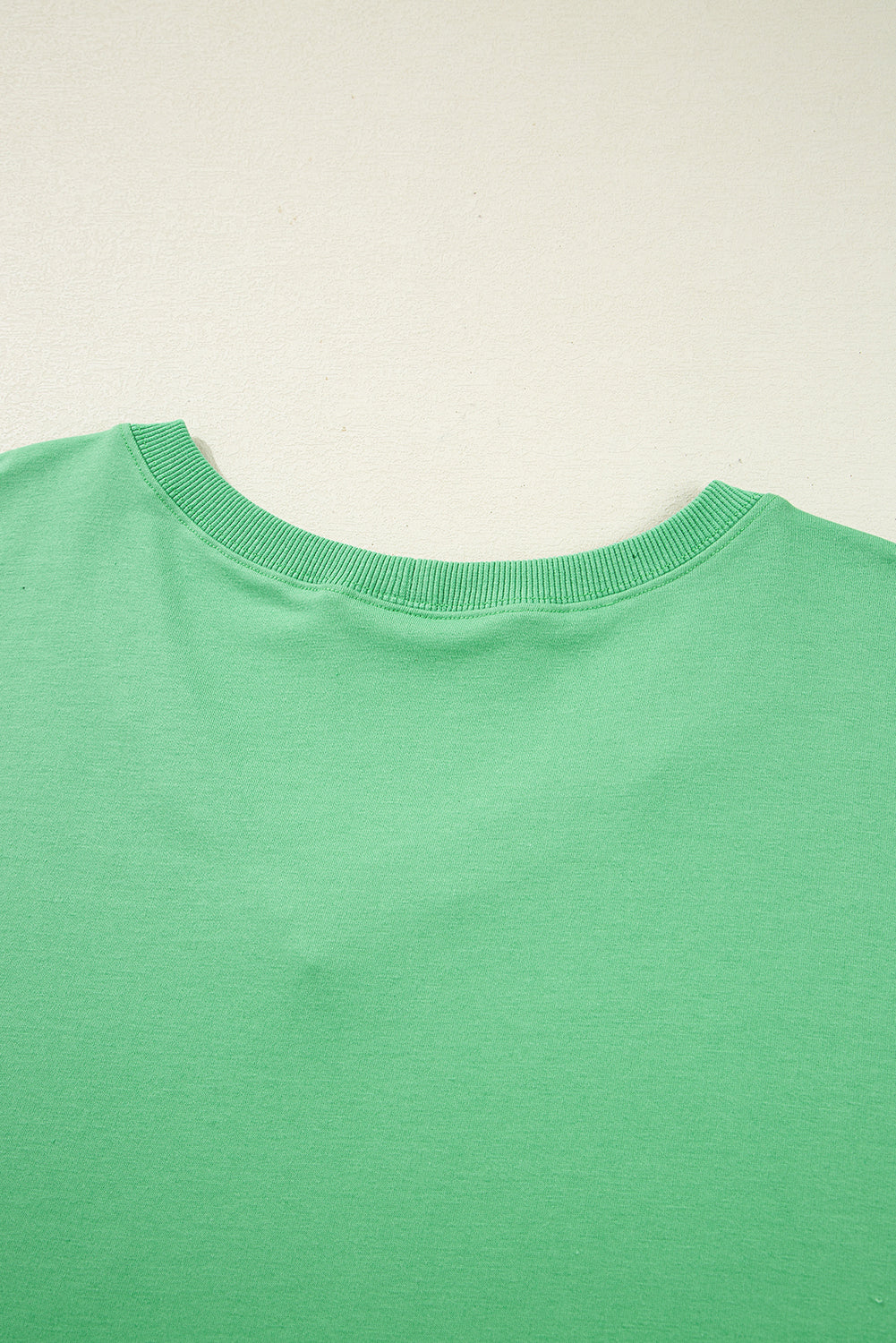 Mint Green Plus Size V Neck Tee Patched Pocket Drawstring Shorts Set