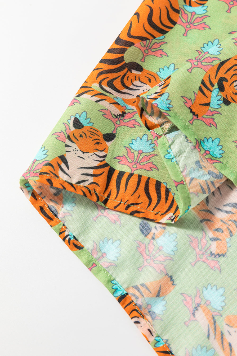 Tiger Floral Printed Shirt