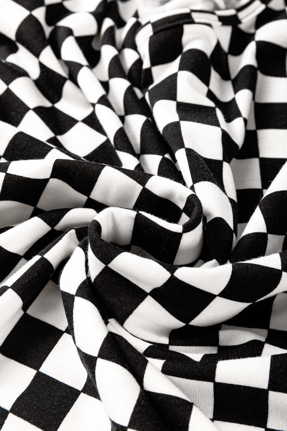 Black Checkered T Shirt