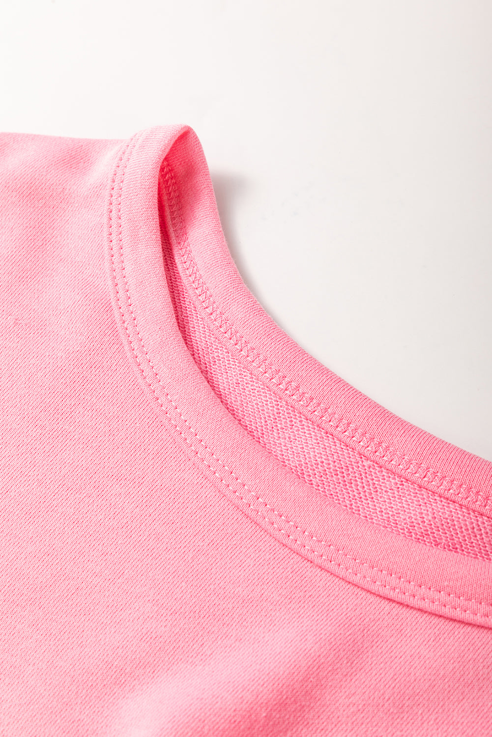 Pink Patchwork Pullover Top and Cargo Pants Set