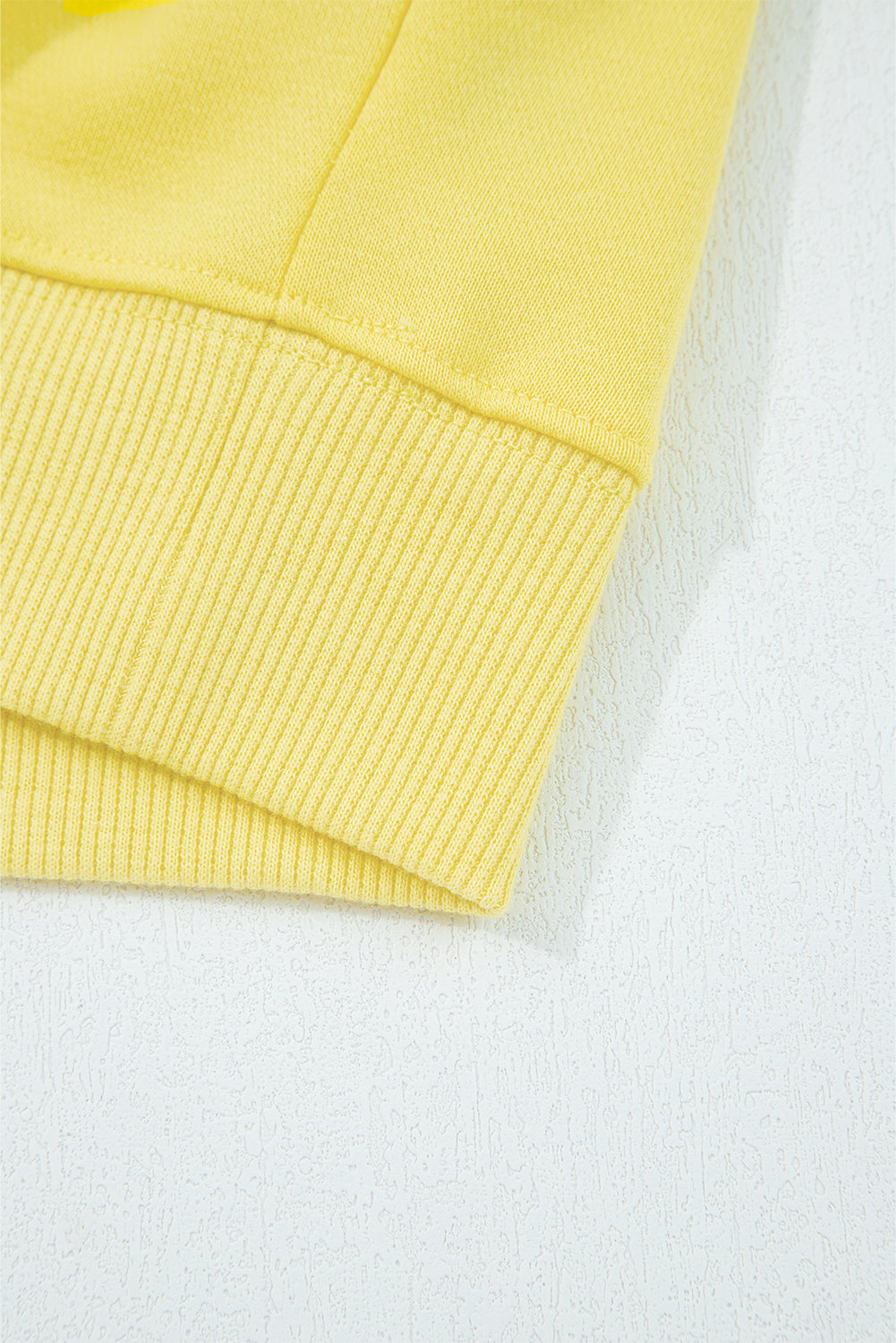Yellow Puff Sleeve Pullover and Wide Leg Pants Set