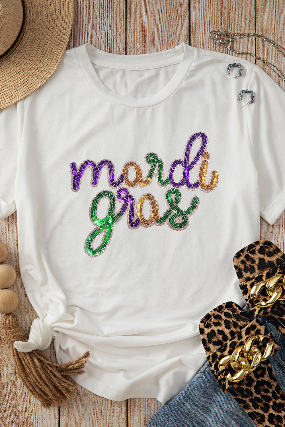 Mardi Gras Graphic T Shirt