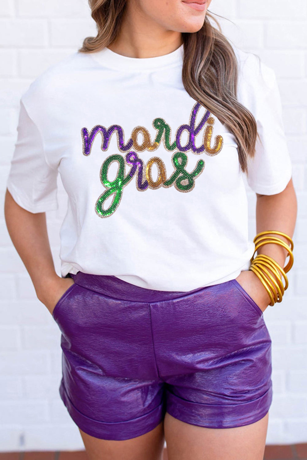 Mardi Gras Graphic T Shirt