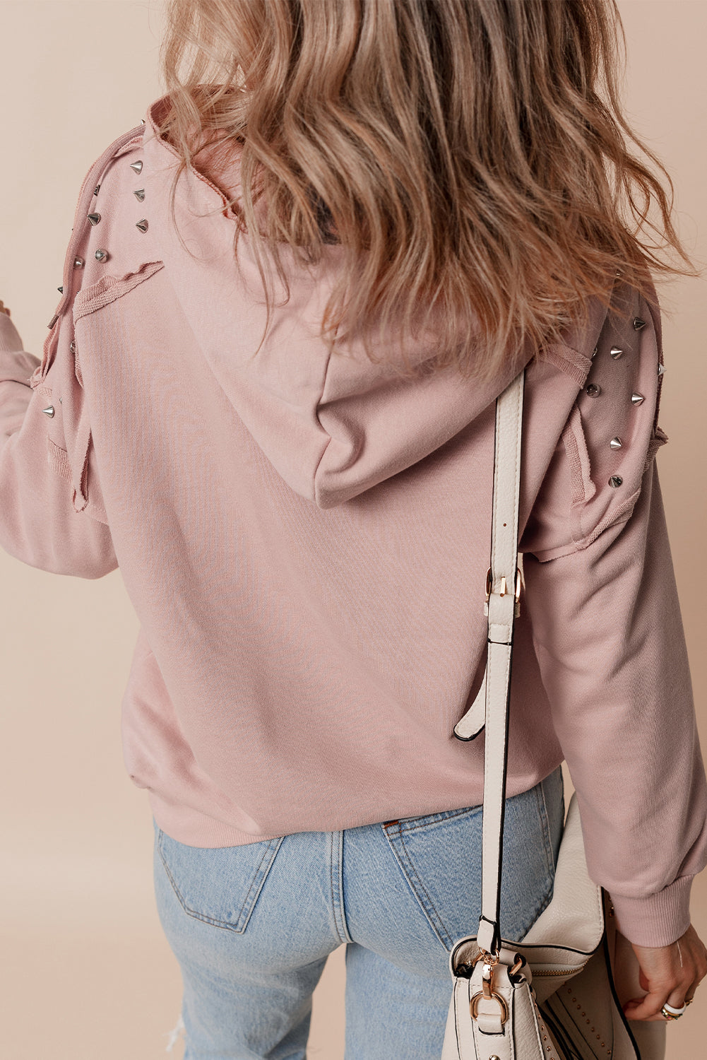 Rivet Stud Raglan Hoodie