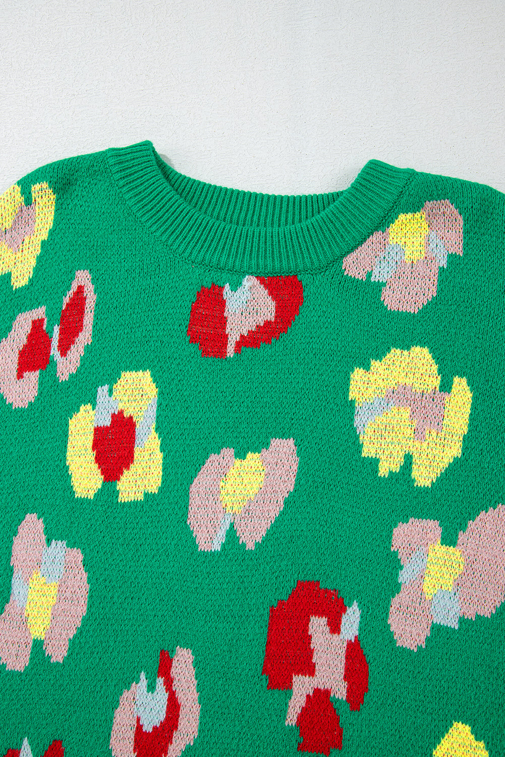Green Drop Shoulder Sweater