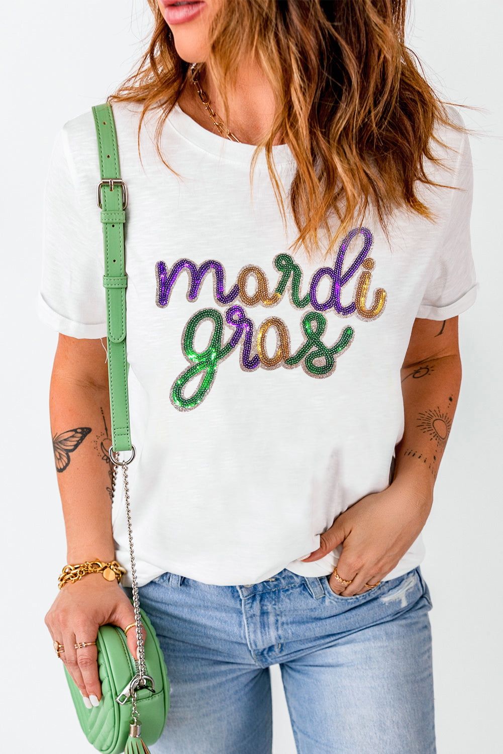 Mardi Gras Graphic T Shirt