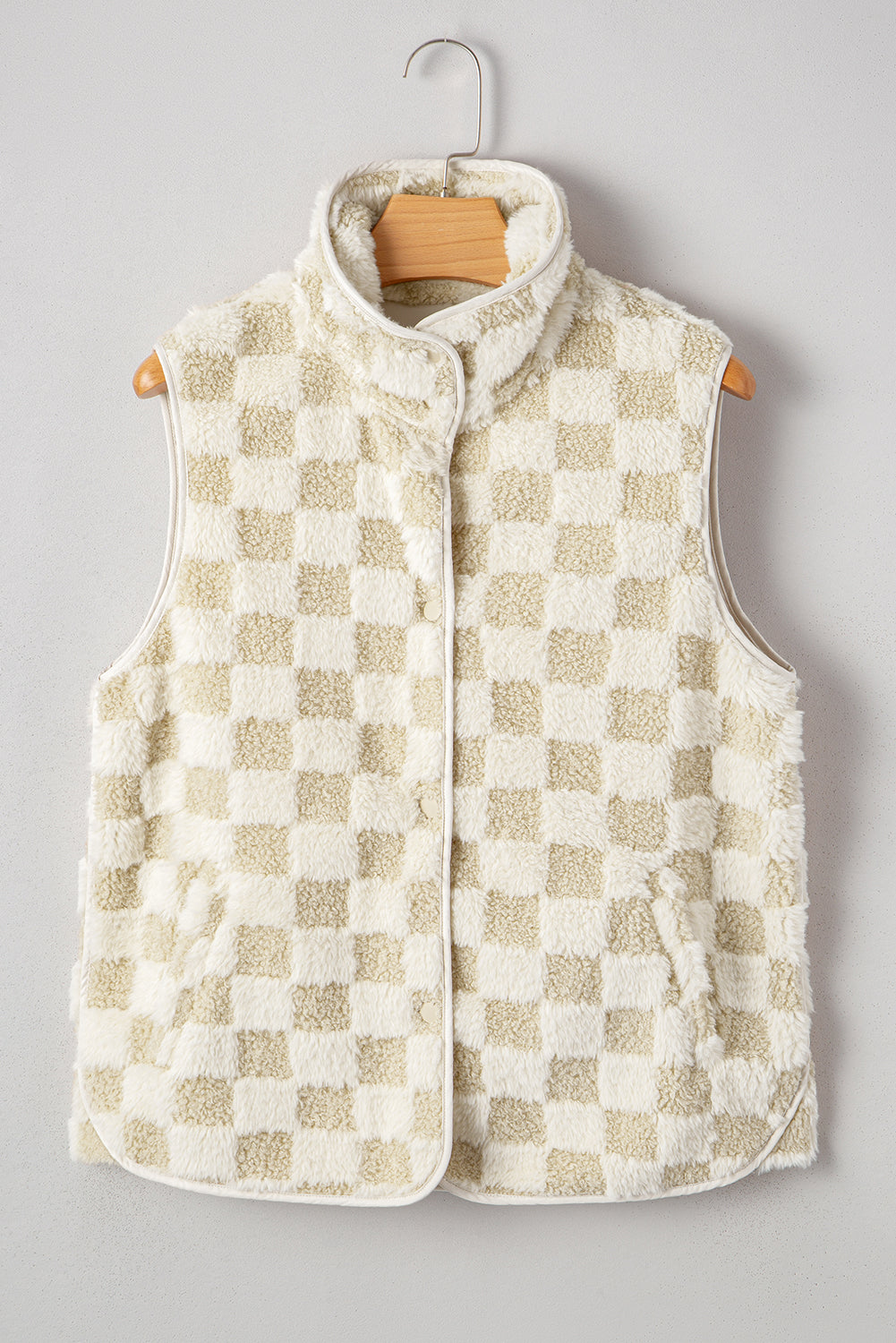 Sherpa Checkered Vest