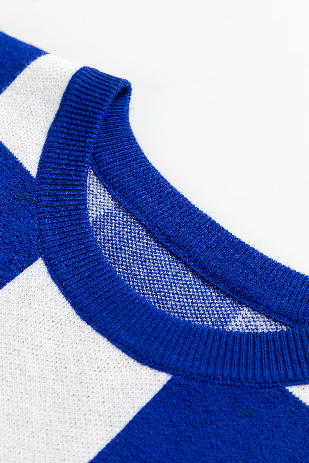 Blue Cherckered Sweater Vest