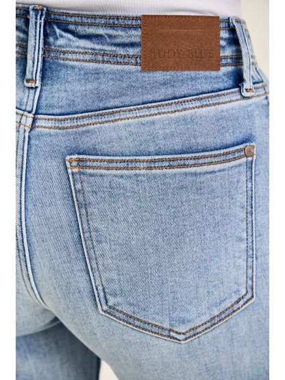 Fray Edge Wide Judy Blue Ankle