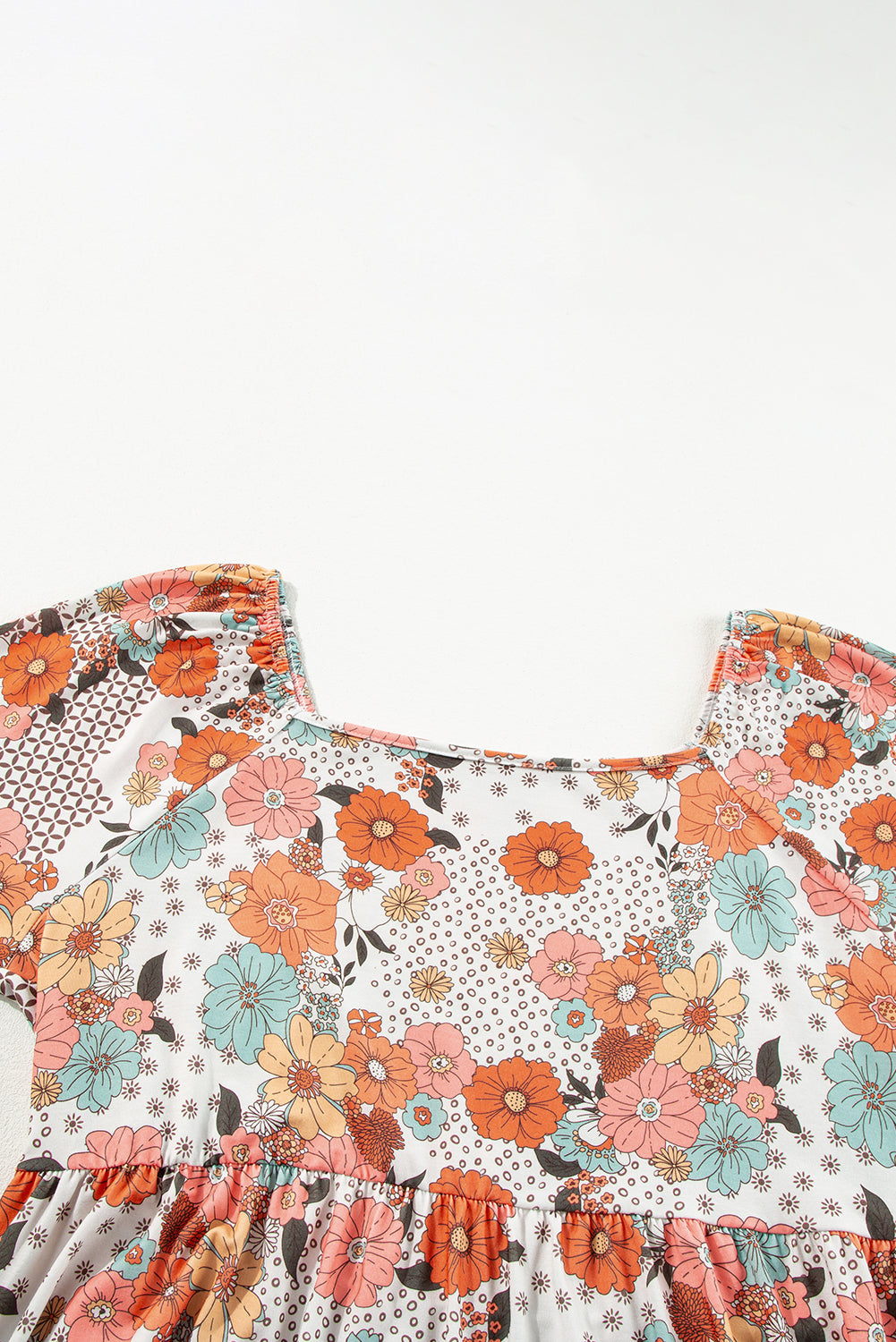 Fall Florals Peplum Blouse PLUS