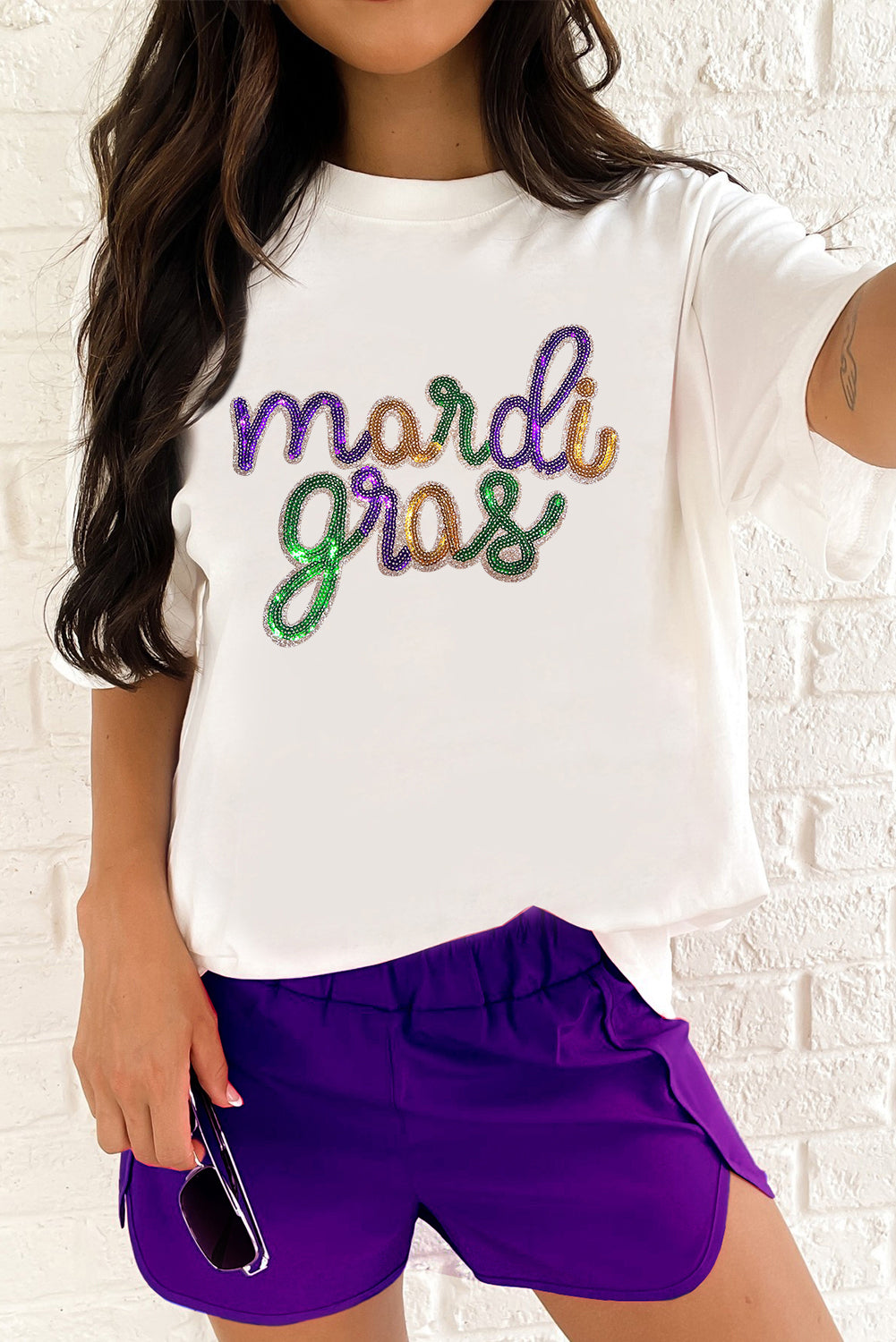 Mardi Gras Graphic T Shirt