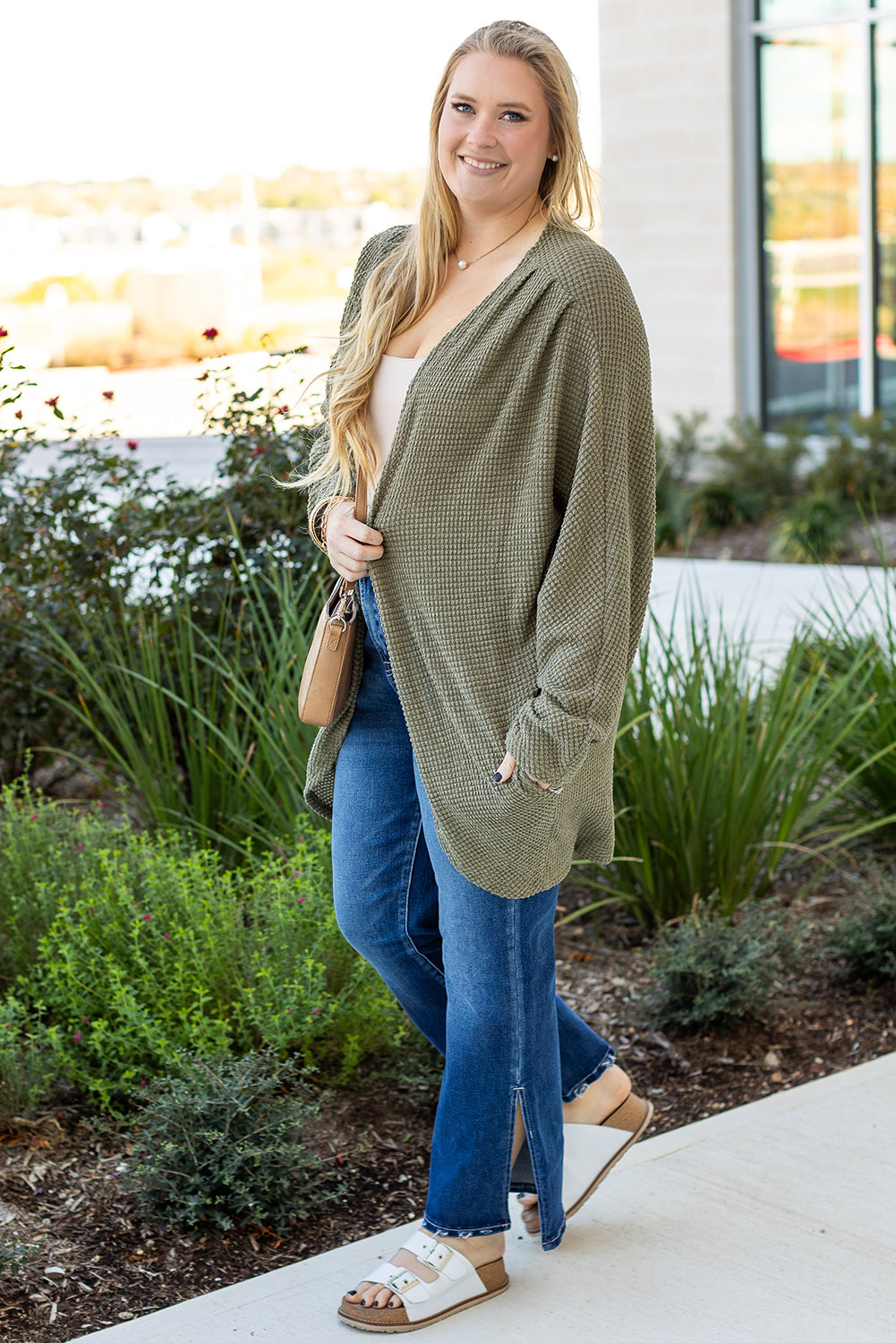 Waffle Knit Cardigan