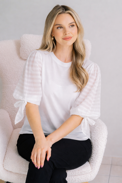 Duchess Tie Sleeve Top