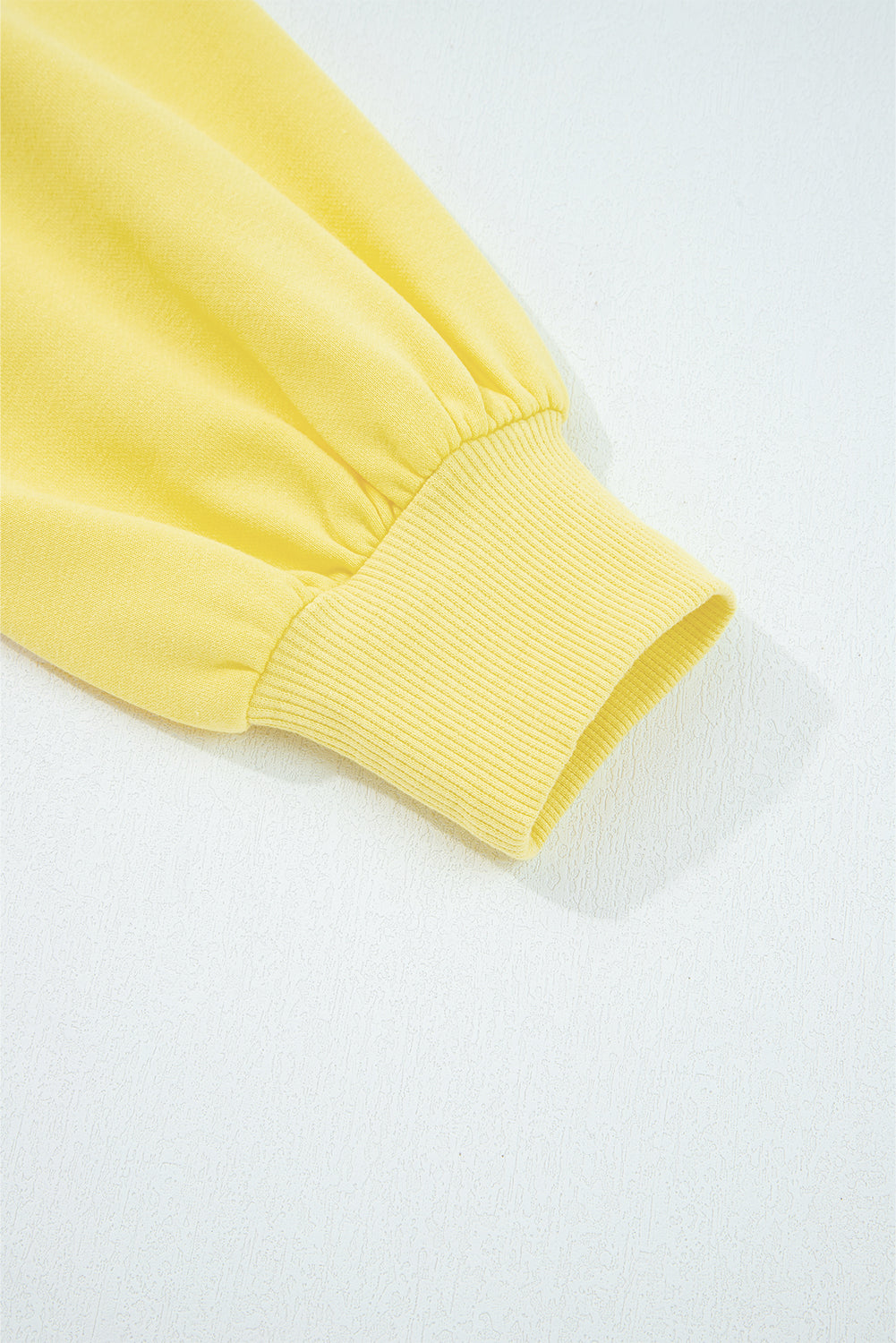 Yellow Puff Sleeve Pullover and Wide Leg Pants Set