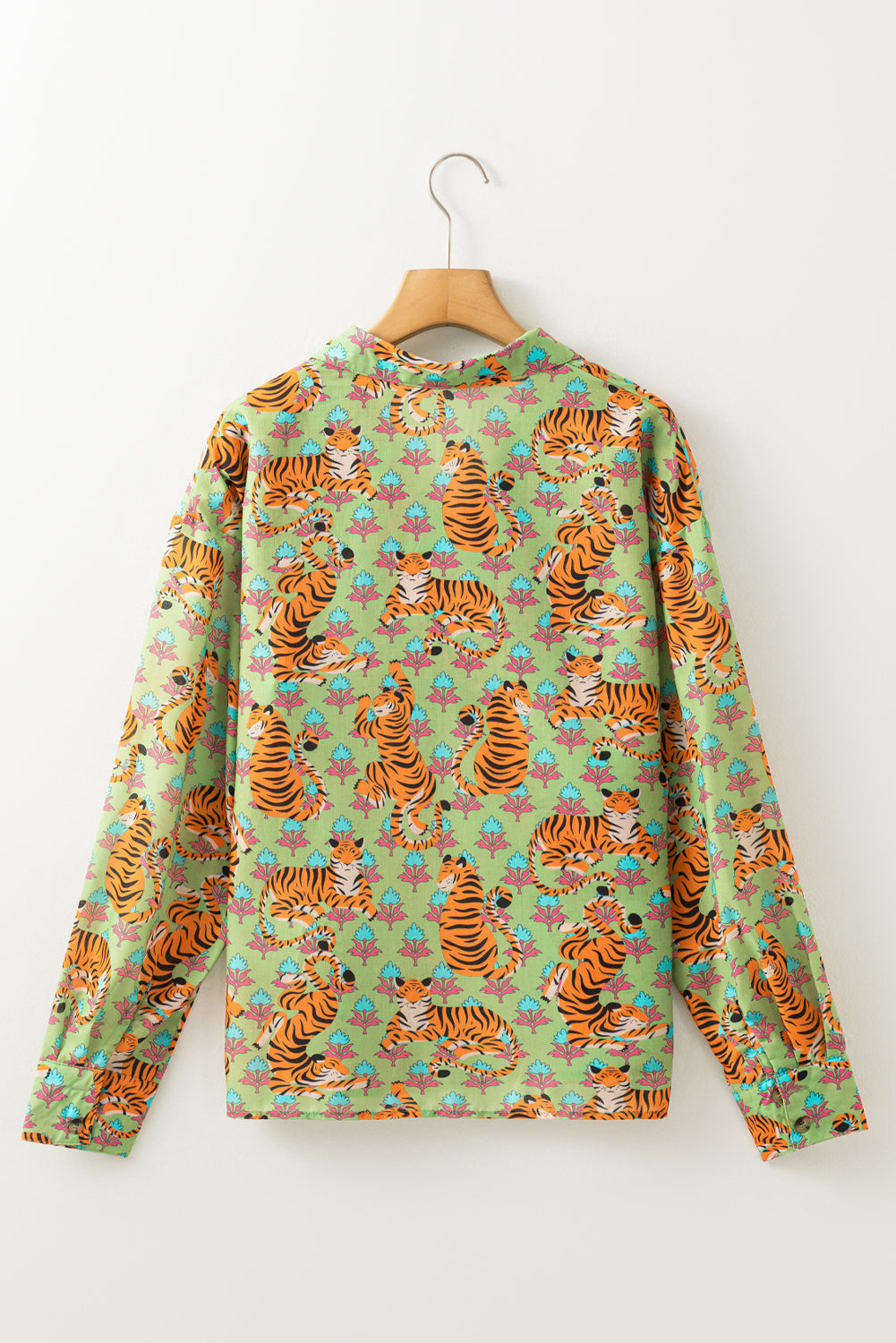 Tiger Floral Printed Shirt