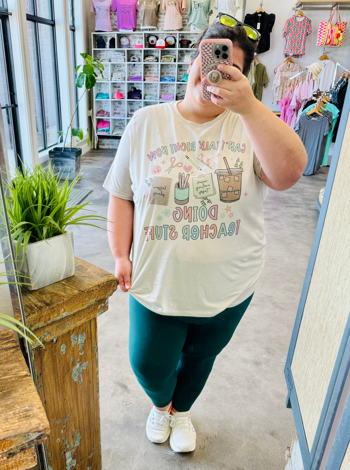 Can’t Talk Right Now Teacher Tee