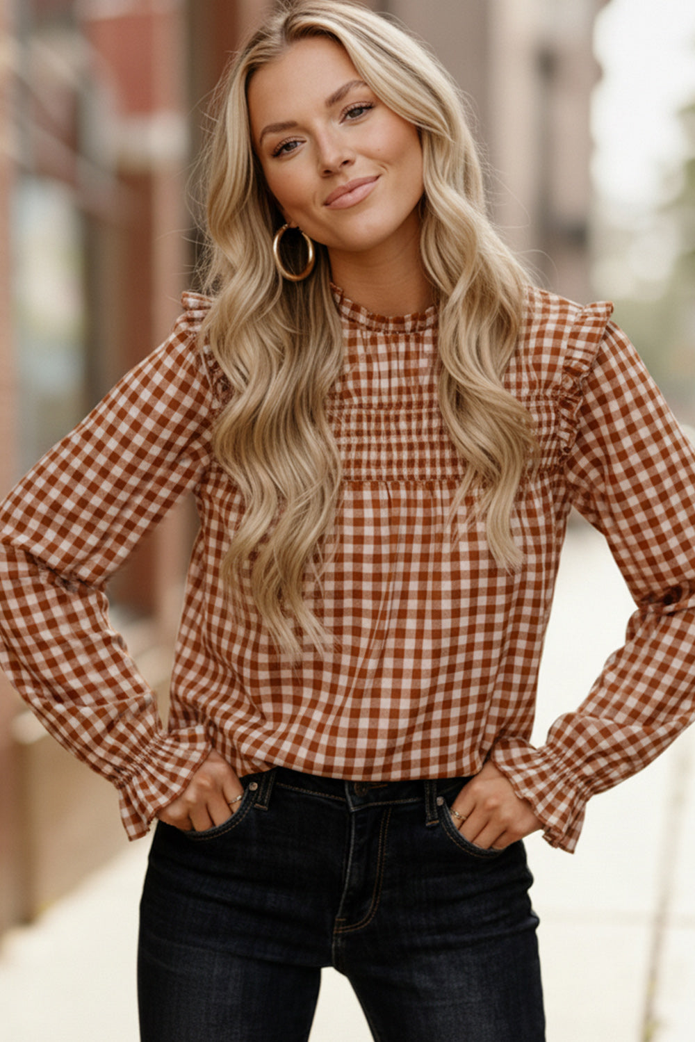 Checkmate Charm Blouse