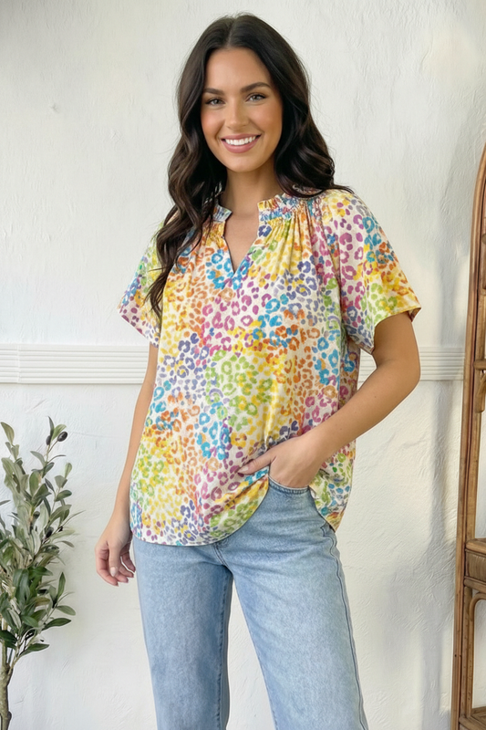 Color Splash Breezy Blouse