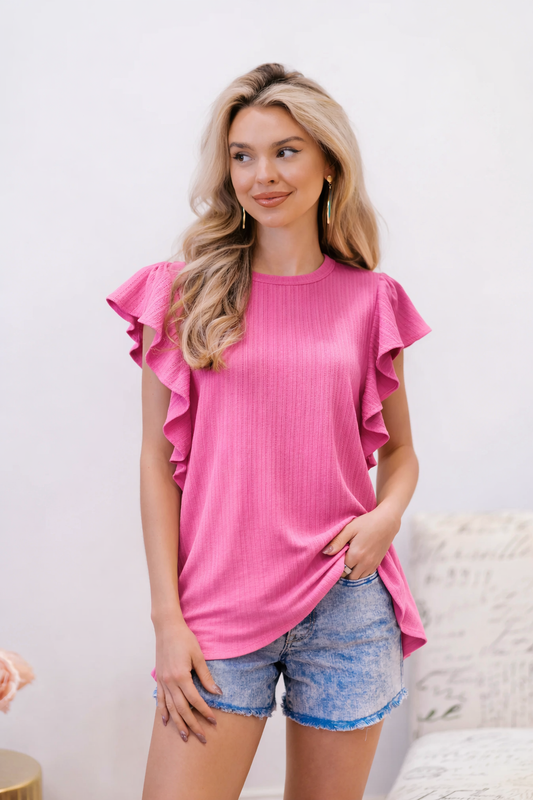 Petal Drift Flutter Top