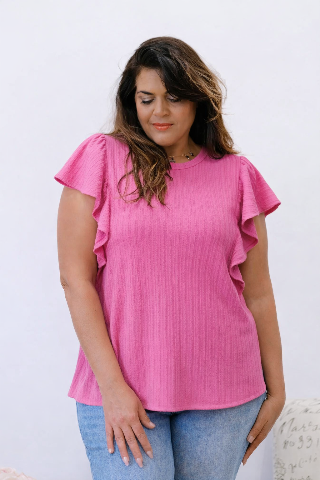 Petal Drift Flutter Top